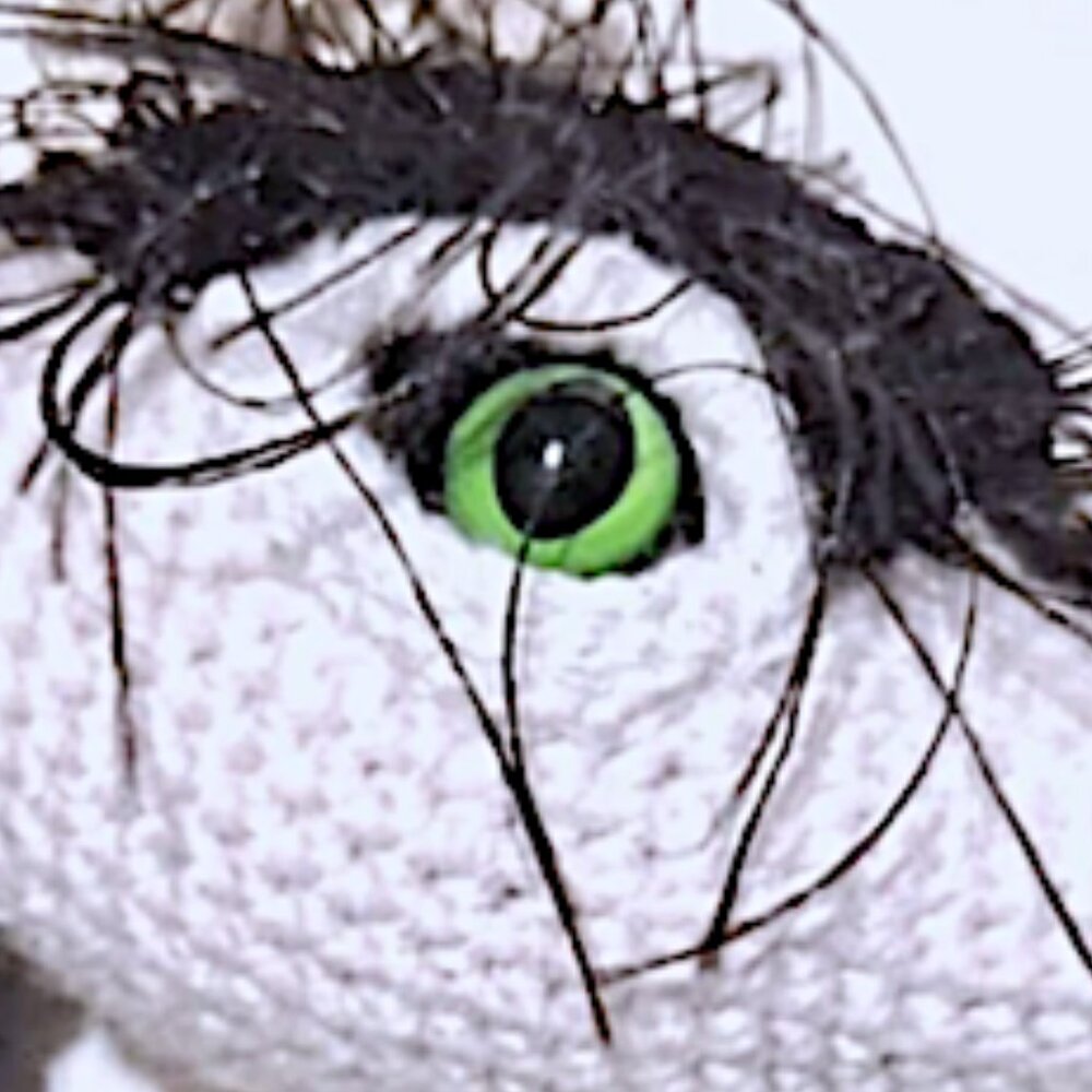Hand Made Posable Crochet Dragon - Medium Large - Picture 16 of 16